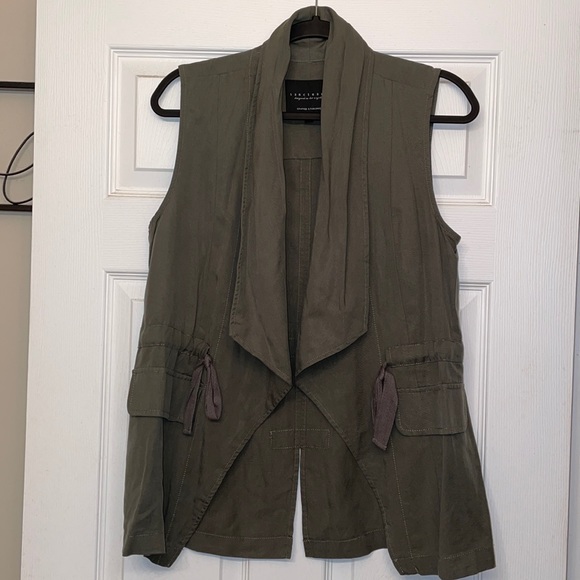 Sanctuary Draped Front Tencel Vest - Picture 2 of 5